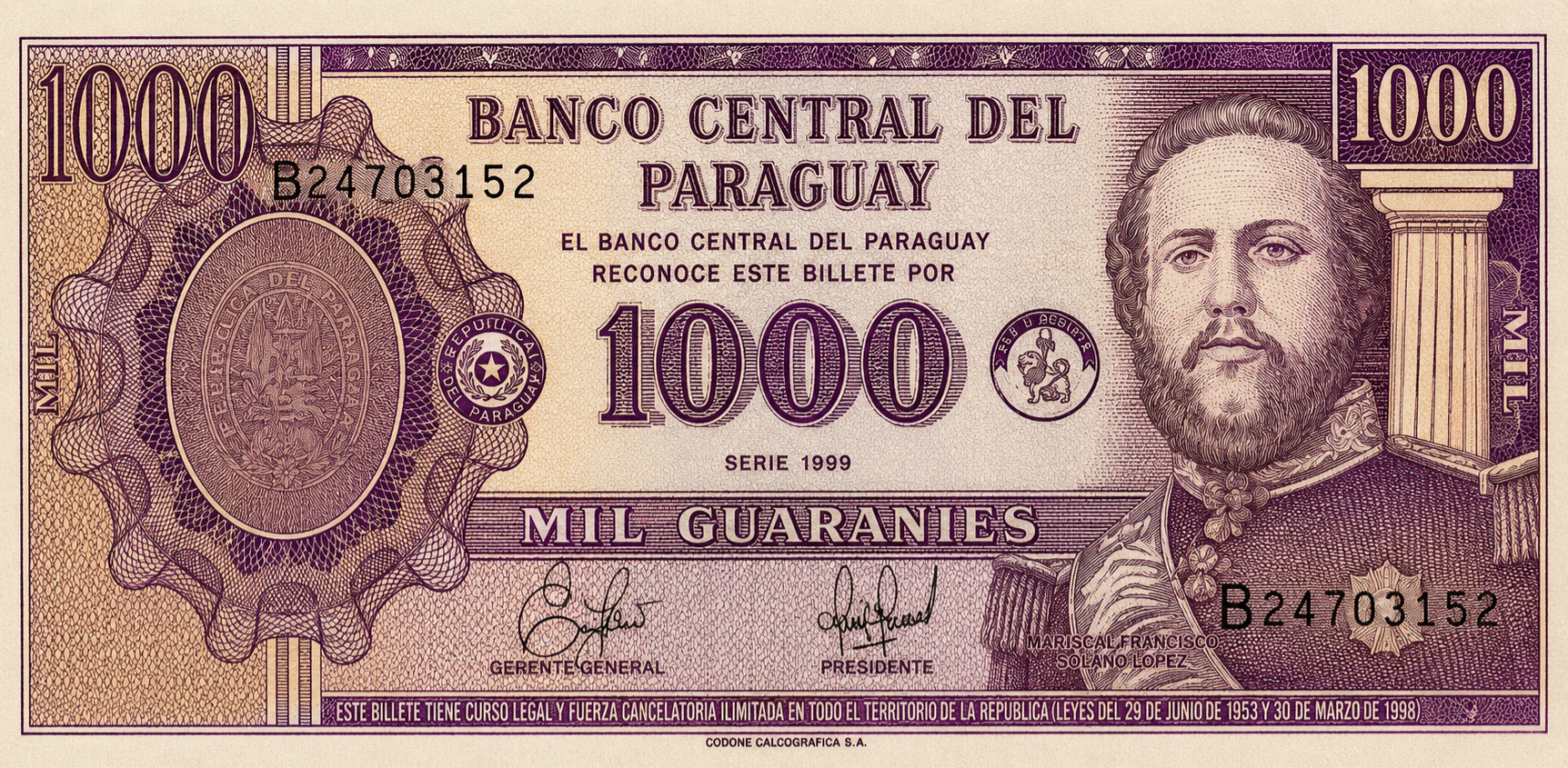 1000 غواراني باراغوياني